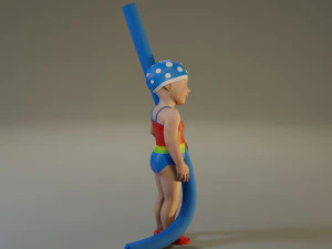 piscina infantil feminina acc0203009 Modelo 3D