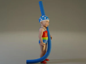 piscina infantil feminina acc0203009 Modelo 3D