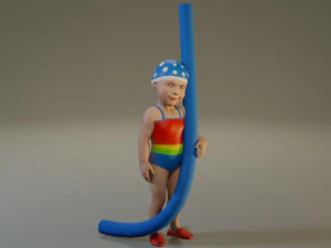 piscina infantil feminina acc0203009 Modelo 3D