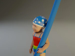 piscina infantil feminina acc0203009 Modelo 3D