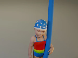 piscina infantil feminina acc0203009 Modelo 3D