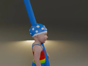 piscina infantil feminina acc0203009 Modelo 3D