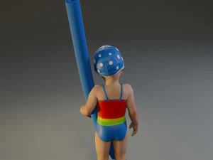 piscina infantil feminina acc0203009 Modelo 3D