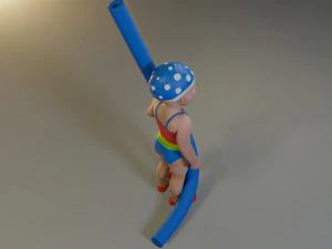 piscina infantil feminina acc0203009 Modelo 3D