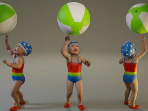 piscina ni&ntilde;o mujer acc0203004 Modelo 3D