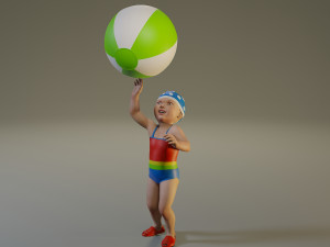 swwimmingpool child female acc0203004 3D Model