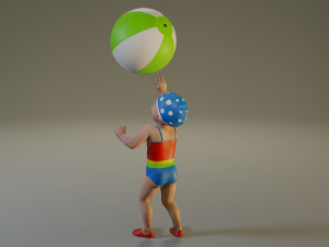 swwimmingpool child female acc0203004 3D Model