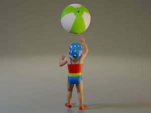 swwimmingpool child female acc0203004 3D Model
