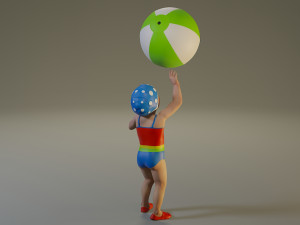 swwimmingpool child female acc0203004 3D Model