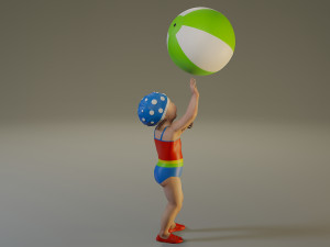 swwimmingpool child female acc0203004 3D Model