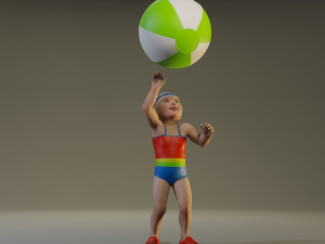 swwimmingpool child female acc0203004 3D Model