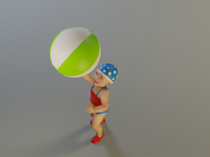 swwimmingpool child female acc0203004 3D Model