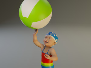 swwimmingpool child female acc0203004 3D Model