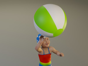 swwimmingpool child female acc0203004 3D Model