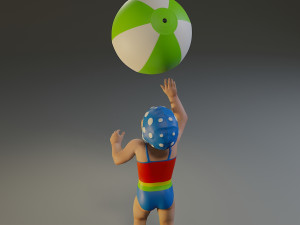 swwimmingpool child female acc0203004 3D Model