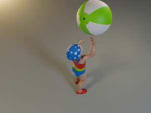swwimmingpool child female acc0203004 3D Model