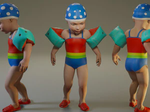 piscina ni&ntilde;o mujer acc0203005 Modelo 3D