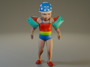 swwimmingpool child female acc0203005 Model 3D