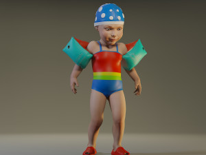 swwimmingpool child female acc0203005 Model 3D