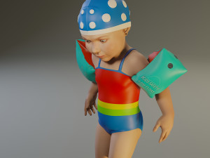 swwimmingpool child female acc0203005 Model 3D