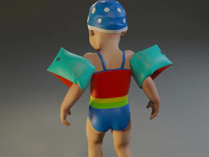 piscina ni&ntilde;o mujer acc0203005 Modelo 3D