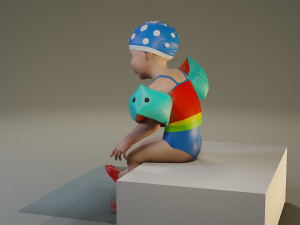 swwimmingpool child female acc0203007 3D Model