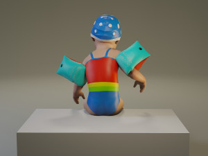 swwimmingpool child female acc0203007 3D Model