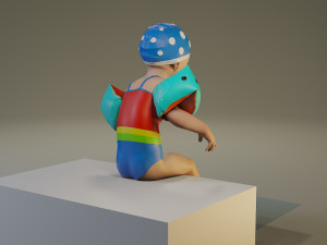 swwimmingpool child female acc0203007 3D Model