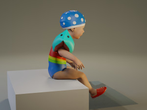 swwimmingpool child female acc0203007 3D Model
