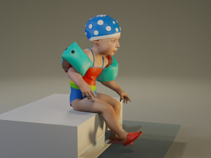 swwimmingpool child female acc0203007 3D Model