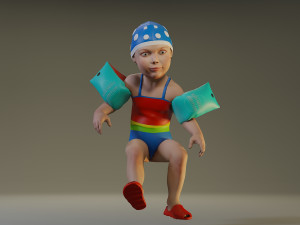 swwimmingpool child female acc0203007 3D Model