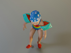 swwimmingpool child female acc0203007 3D Model