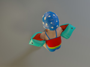 swwimmingpool child female acc0203007 3D Model