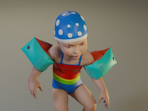 swwimmingpool child female acc0203007 3D Model