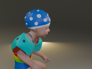 swwimmingpool child female acc0203007 3D Model