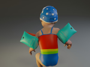 swwimmingpool child female acc0203007 3D Model