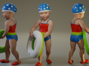 swwimmingpool child female acc0203008 3D Model