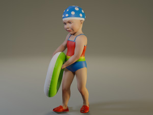 swwimmingpool child female acc0203008 3D Model