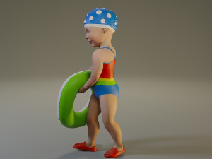 swwimmingpool child female acc0203008 3D Model