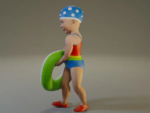 swwimmingpool child female acc0203008 3D Model