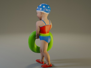 swwimmingpool child female acc0203008 3D Model