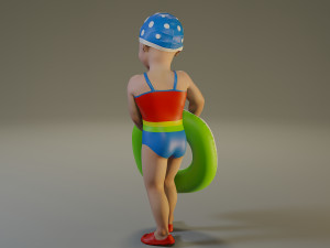 swwimmingpool child female acc0203008 3D Model