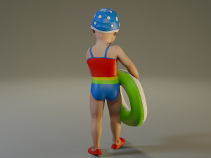 swwimmingpool child female acc0203008 3D Model