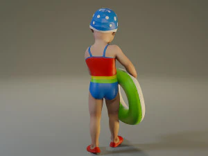 swwimmingpool child female acc0203008 3D Model