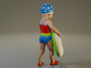 swwimmingpool child female acc0203008 3D Model