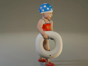 swwimmingpool child female acc0203008 3D Model