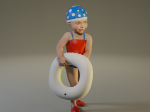 swwimmingpool child female acc0203008 3D Model