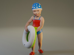 swwimmingpool child female acc0203008 3D Model