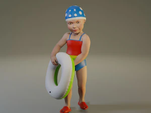swwimmingpool child female acc0203008 3D Model