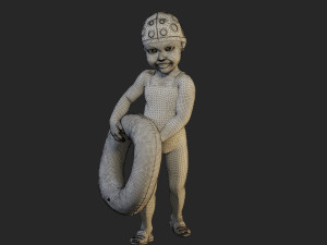 swwimmingpool child female acc0203008 3D Model